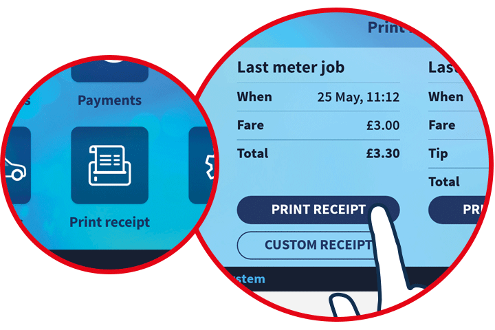 How to print a cash receipt